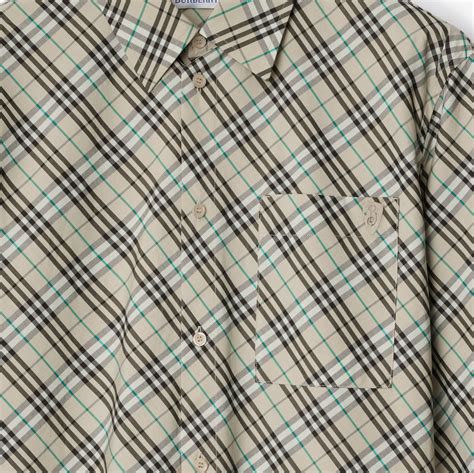 burberry camicie sconti|Camicia in cotone con vestibilità slim (Noce moscata) .